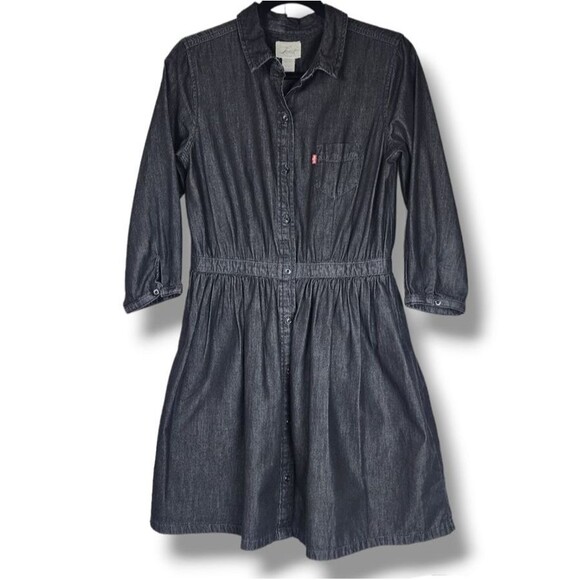 Levis Jean Dress Button Up denim dress with Pockets size M - Picture 1 of 16